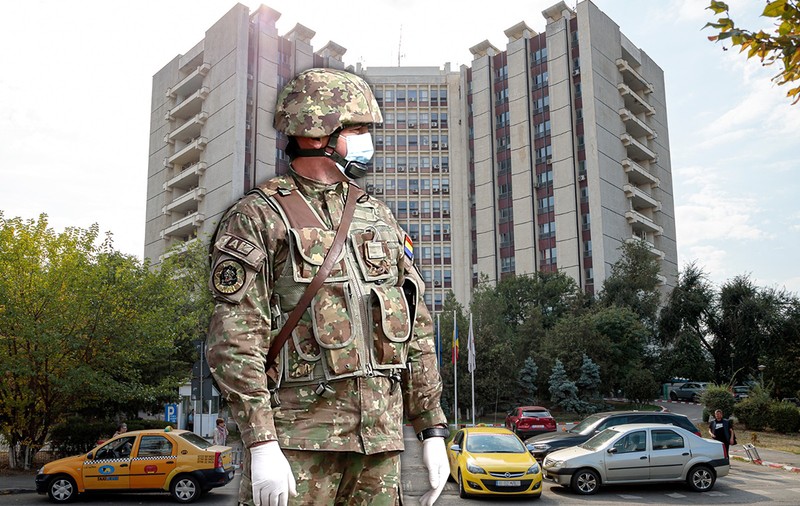 Cu 40 de cazuri COVID la personal, managerul Spitalului Universitar spune că ”șefii de secție nu se înțeleg unii cu alții” și a decis ”imixtiune militară”