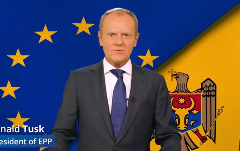 Donald Tusk, mesaj în limba română pentru Maia Sandu, care candidează la alegerile prezidențiale din Republica Moldova