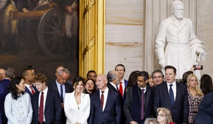 Miliardari tech prezenți la învestirea lui Donald Trump, în ianuarie 2025. Foto: Profimedia