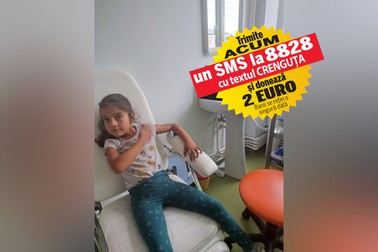Crenguța, în cabinetul mdicilor care o tratează