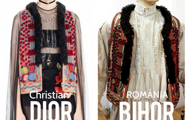 Casa de modă Christian Dior ar fi copiat un cojoc românesc. Colecția de toamnă, inspirată din portul tradițional de secol XX