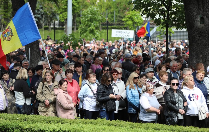 Un nou protest al partidului Șor la Chișinău. Poliția a ridicat 27 de persoane și a confiscat substanțe inflamabile
