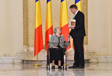 Ileana Vulpescu a primit în 2017 Ordinul Naţional „Steaua României (foto Agerpres)