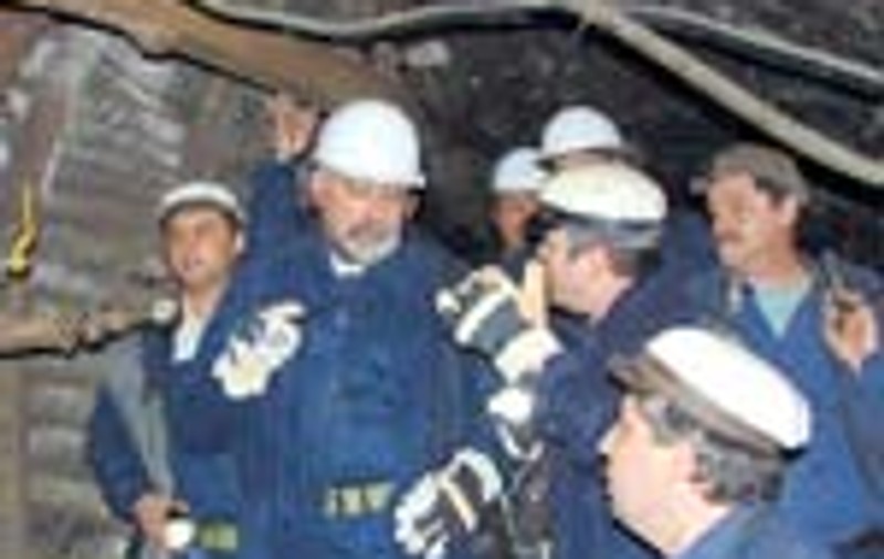 Vosganian, miner pentru o zi