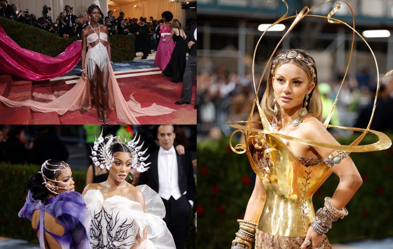 Ținute spectaculoase la Met Gala 2022. O celebră actriță s-a dezbrăcat pe covorul roșu și a apărut cu sânii la vedere