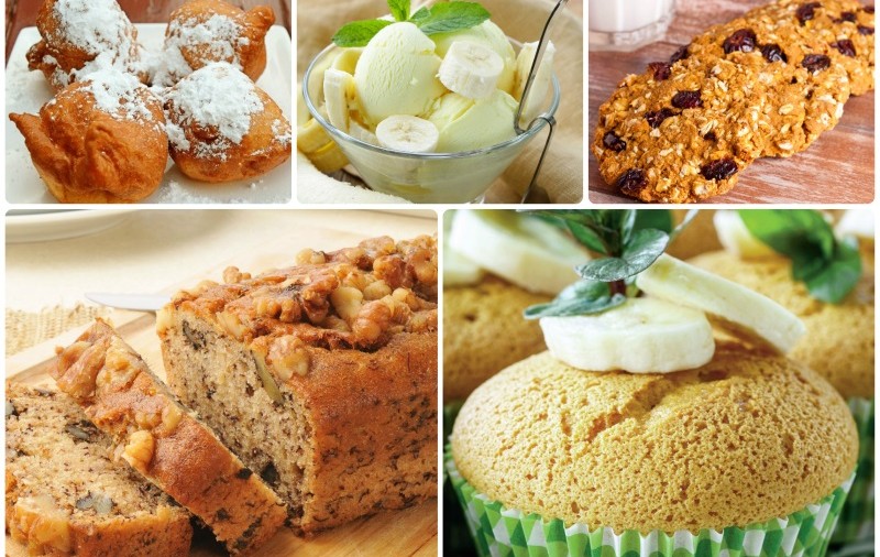 5 deserturi ușoare din banane coapte
