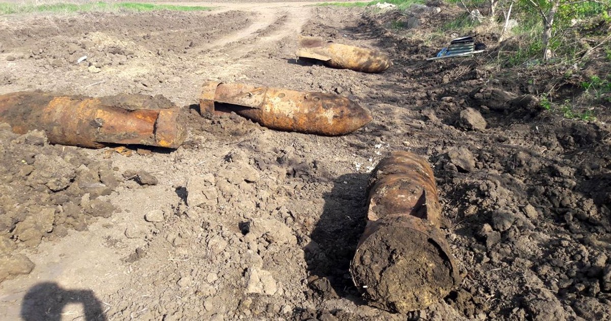 Zece bombe de aviație au fost găsite pe câmp în VranceaZece bombe de aviație au fost găsite pe câmp în Vrancea