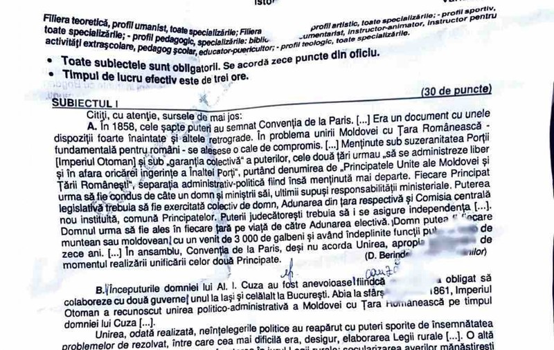 Examenul de BAC la Istorie 2026, pentru elevii de la uman, s-a încheiat. Ce subiecte au picat