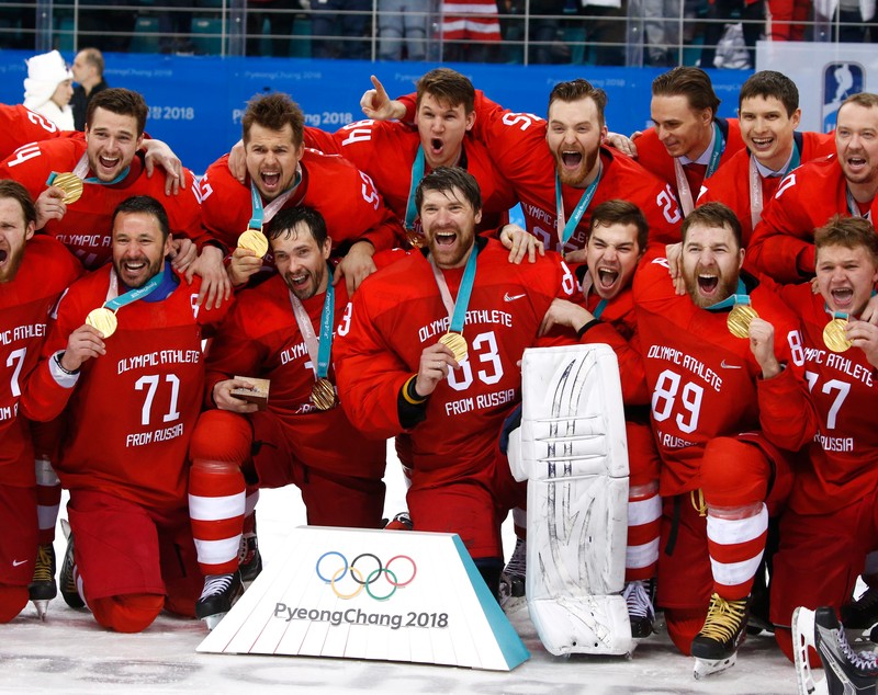 Rusia, campioană olimpică la hochei pe gheață la Jocurile Olimpice din 2018 după o pauză de 26 de ani! N-au avut voie să arate steagul!