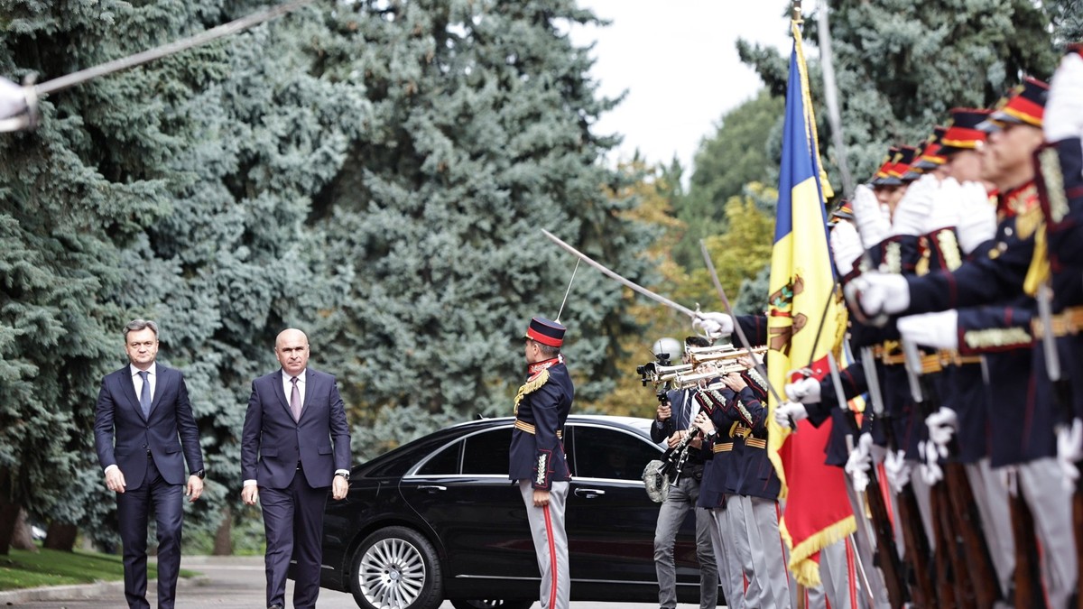 Premierul Ilie Bolojan la Chișinău. Foto: Guvernul României