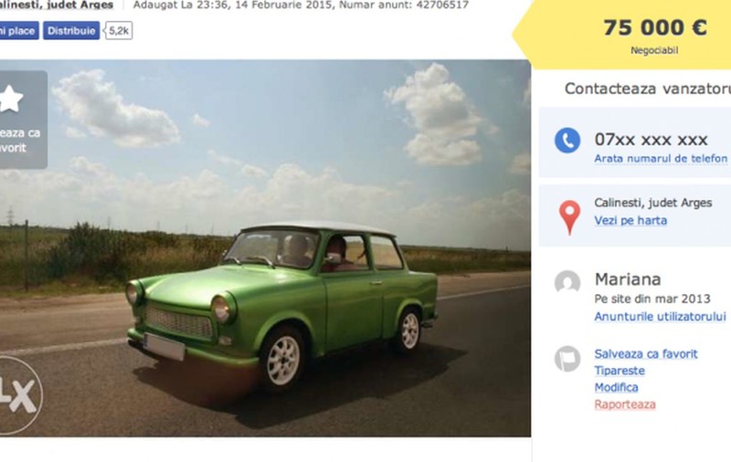 Vrea să-și VÂNDĂ TRABANTUL cu UN PREȚ ULUITOR! CE SUMĂ DE BOLID CERE PE MAȘINUȚA COMUNISTĂ, cu ÎMBUNĂTĂȚIRI DE TOP?