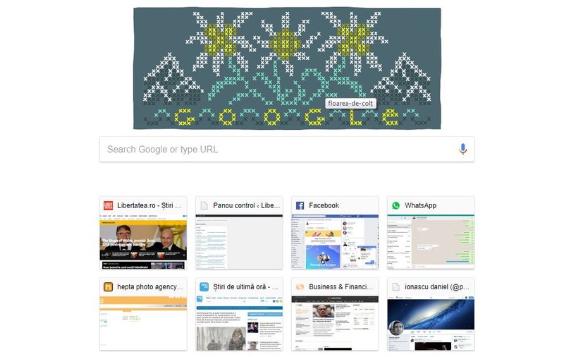 Google sărbătorește luni floarea de colț. Care este explicația
