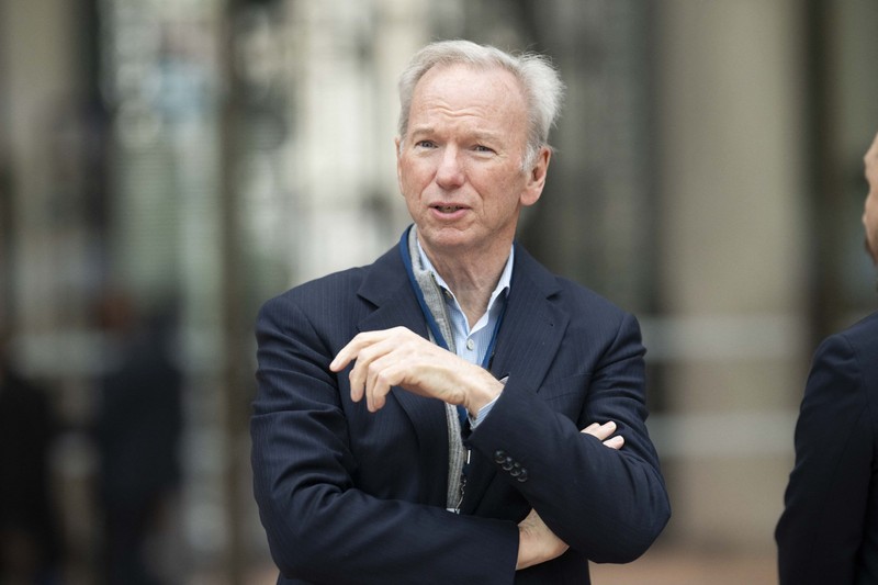 Former CEO of US multinational corporation and technology company Google Eric Schmidt during the Artificial Intelligence (AI) Action Summit, in Paris, on February 10, 2025. Photo by Eliot Blondet/ABACAPRESS.COM