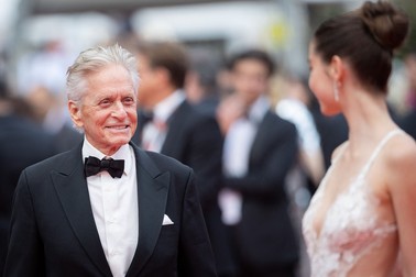 Michael Douglas and Carys Zeta Douglas attend the "Jeanne du Barry" Screening &amp; opening ceremony red carpet at the 76th annual Cannes film festival at Palais des Festivals on May 16, 2023 in Cannes, France. Photo by Shootpix/ABACAPRESS.COM