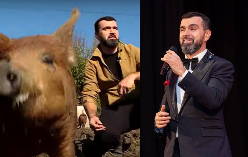 Imagini cu ferma de păsări și porci a tenorului Vlad Miriță. De la el cumpără carne Marcel Pavel, dar și Monica Anghel