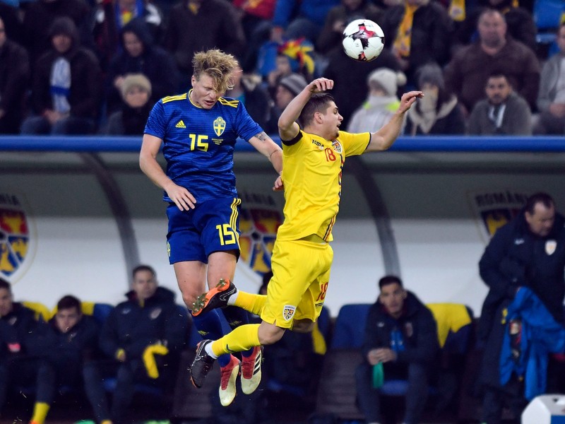Razvan Marin in meciul amical de fotbal dintre Romania si Suedia, desfasurat pe Stadionul Ion Oblemenco din Craiova, marti 27 martie 2018. © FOTO Razvan Pasarica/SPORT PICTURES
