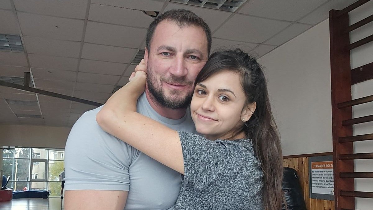 Marian Godină și Georgiana, soția lui
