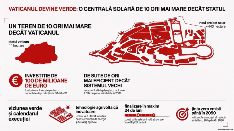 Proiect solar major la Vatican