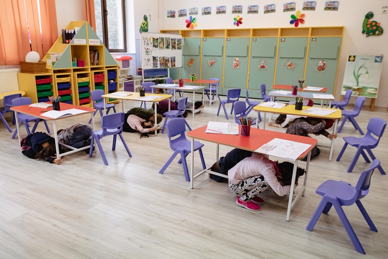Simulare de cutremur la Grădinița nr. 250