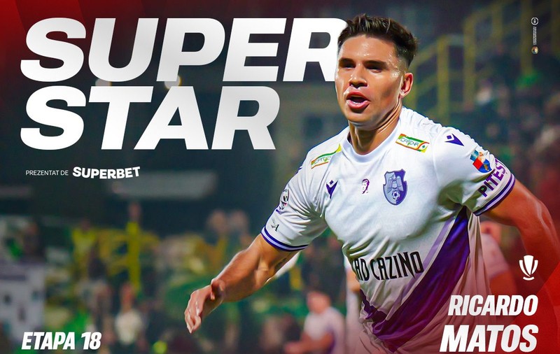 SuperStar crescut la Benfica. Ricardo Matos e jucătorul etapei a 18-a în Superliga