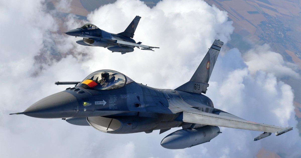 Două avioane de luptă F-16, ridicate pentru un exercițiu militar în Tulcea