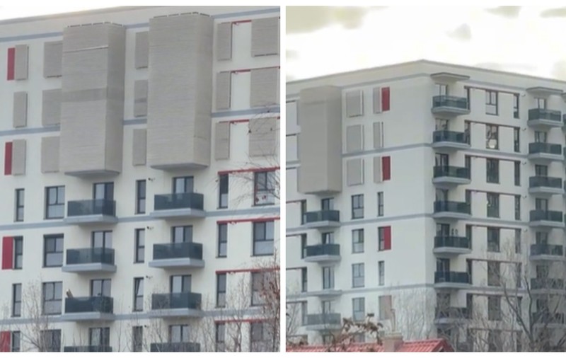 Misterul blocurilor de pe Bulevardul Timișoara din București care au blocate geamurile și balcoanele de la ultimele etaje | VIDEO