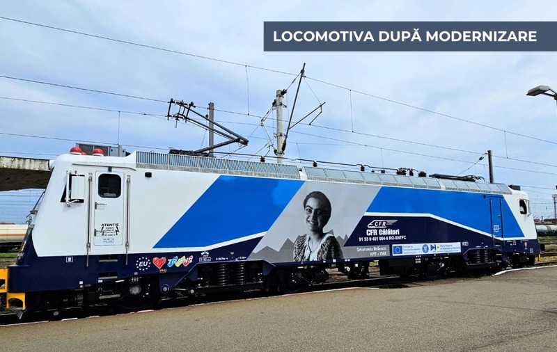 Primul tren modernizat prin PNRR intră astăzi în circulație pe ruta București-Constanța