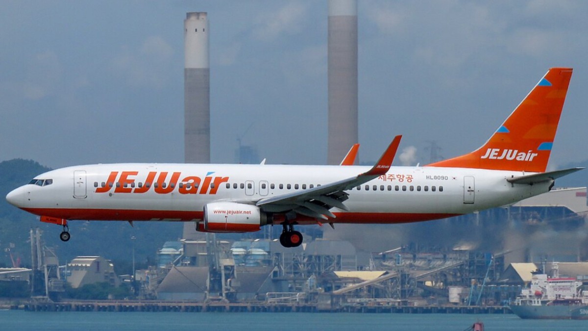 Un avion al companiei Jeju Air, aflat în timpul zborului