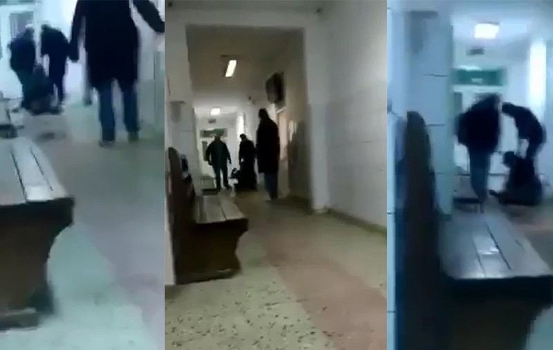 Pacient bătut pe holurile spitalului din Reșița. Lovit cu mătura pentru că voia doar să se încălzească