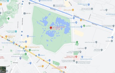 Zona din Sectorul 4 din București unde s-a produs incendiul de vegetație. Captură: Google Maps