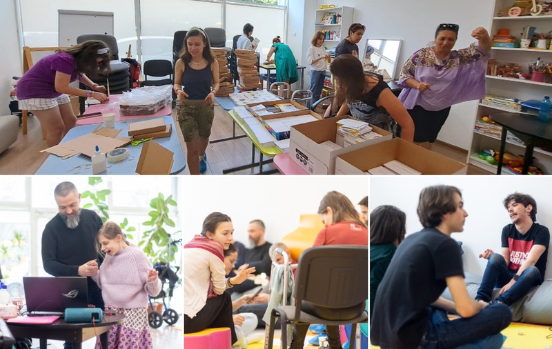 Tineri cu și fără dizabilități au ieșit împreună în oraș și așa s-a născut un joc: „Nu trebuie să îi modificăm pe ei ca să aibă un loc în lume”