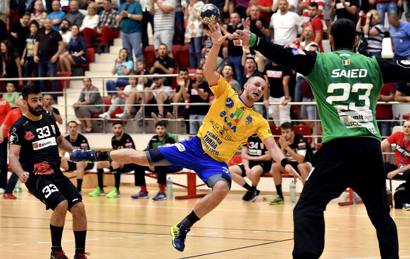 Potaissa Turda - AEK Atena, prima manșă a finalei Cupei Challenge la handbal masculin. Demonstrație de forță. Ardelenii au câștigat cu 33-22