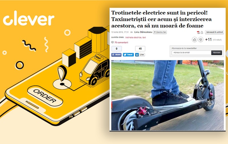 Aplicația Clever Taxi a lui Daimler Benz a plătit un articol în Adevărul, care-i prezintă pe taximetriștii români drept niște brute limitate, homofobe și amenințătoare!