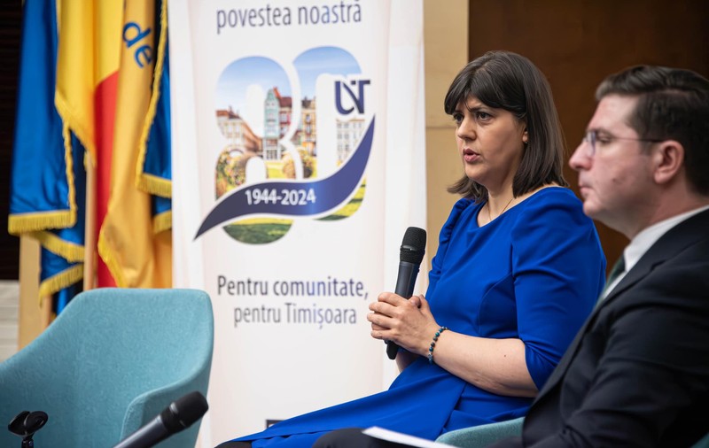 Laura Codruța Kövesi, declarație la Timișoara: „România este în top 3 justiții din Europa. Sunt singura în măsură în acest moment să fac comparații”