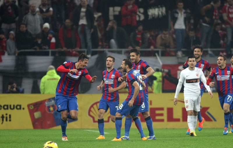 FOTO. Ce au făcut steliştii în vestiar după victoria cu Dinamo. Rivalii să nu se uite!