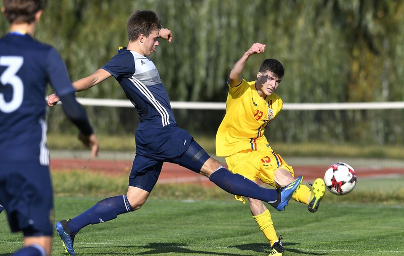 Valentin Mihăilă a marcat la primul meci jucat după accidentarea provocată de Laurențiu Rus. Gol pentru România U19 | VIDEO
