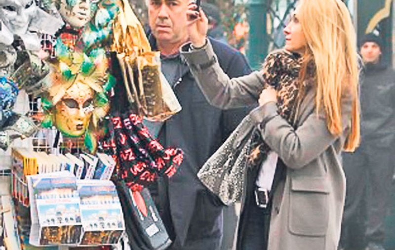 Şi tu ai uitat-o pe româncă? Carlo Ancelotti la Veneţia, în compania unei femei, alta decât iubita sa, Marina Creţu