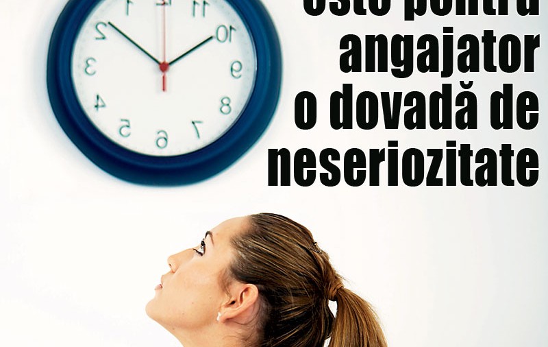 Fiţi punctuali când mergeţi la interviu