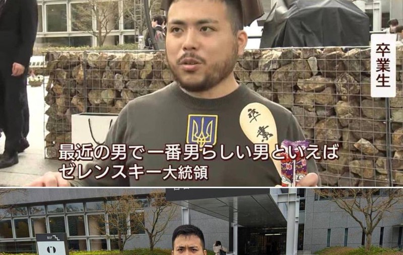 Studentul japonez care a venit îmbrăcat à la Zelenski, la ceremonia de absolvire a Universității din Kyoto: „Este idolul meu”