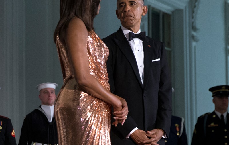 Michelle Obama, spectaculoasă la ultimul dineu la Casa Albă