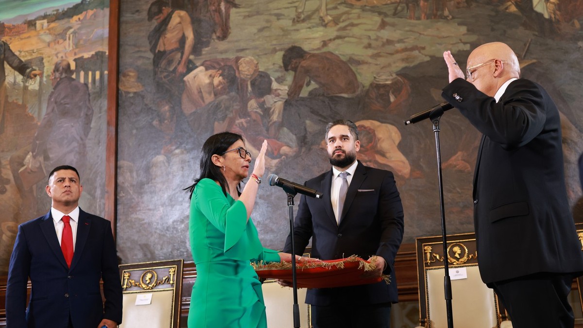 Delcy Rodriguez a depus jurământul ca președintă a Venezuelei Foto: Profimedia