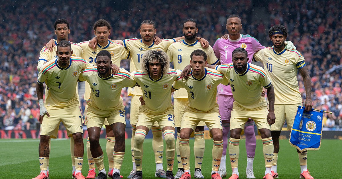 Echipa de start Curacao de la începutul meciului contra Scoției, 30 mai 2026.