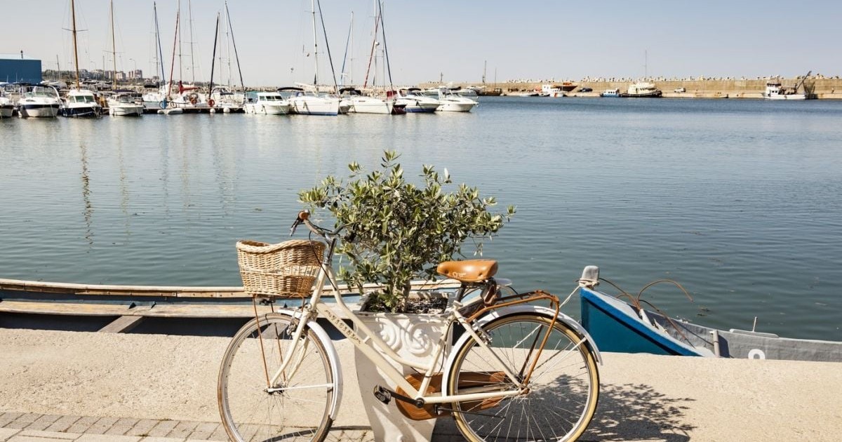 Bicycle beside the marina, Tomis Tourist Port, Constanta, Romania,Image: 963499994, License: Rights-managed, Restrictions: , Model Release: no