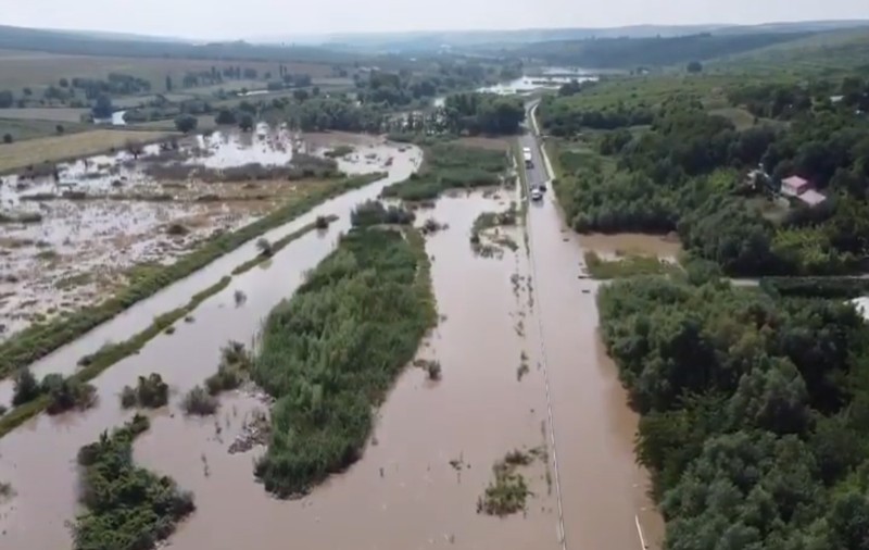 VIDEO | Imaginile dezastrului. Ce a lăsat în urmă potopul dezlănțuit ieri în județul Galați