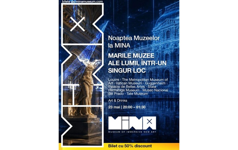 Noaptea Muzeelor la MINA: Marile muzee ale lumii, intr-un singur loc