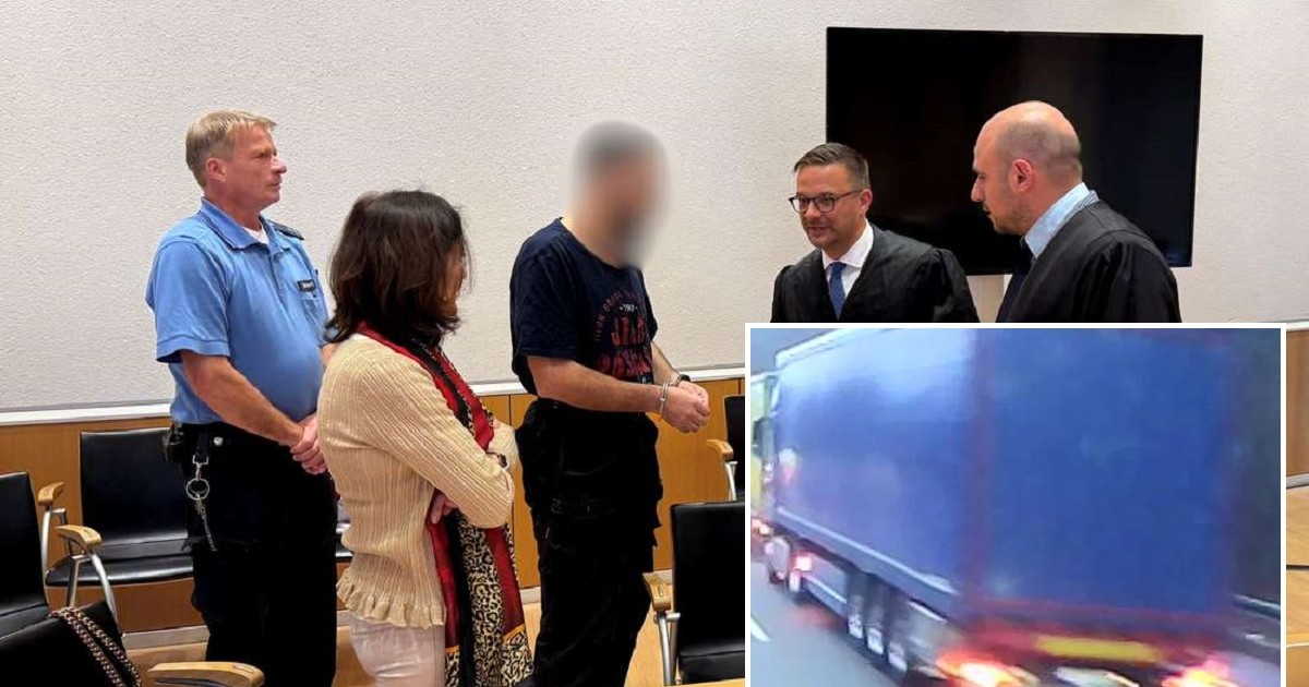 Șoferul român de TIR care a tras cu pistolul în alte camioane, din mers, în Germania- Foto Fuldaer Zeitung