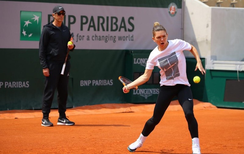 Simona Halep, primul antrenament la Roland Garros: ”Bine ai revenit la Paris!”. Calcule pentru locul 1 WTA / FOTO