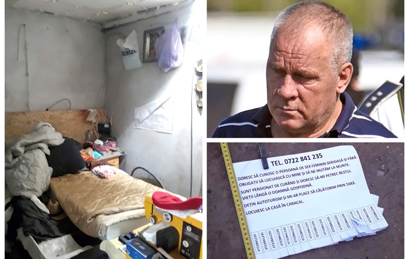 Noi imagini din camera în care Dincă spune că a ucis-o pe Alexandra Măceșanu.  Anchetatorii au găsit afișele cu care ”monstrul” încerca să racoleze femei ”fără obligații”