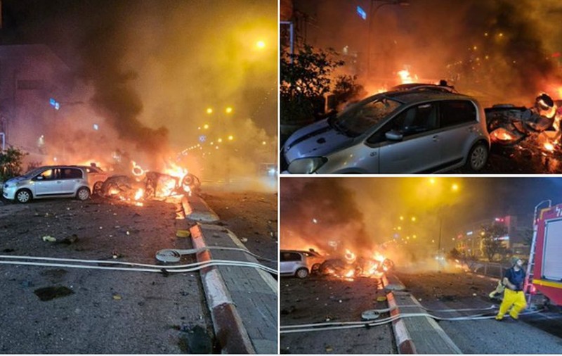 Oraș din Israel, lovit de rachete trase din Liban, într-un atac revendicat de Hamas. Imagini cu distrugerile provocate