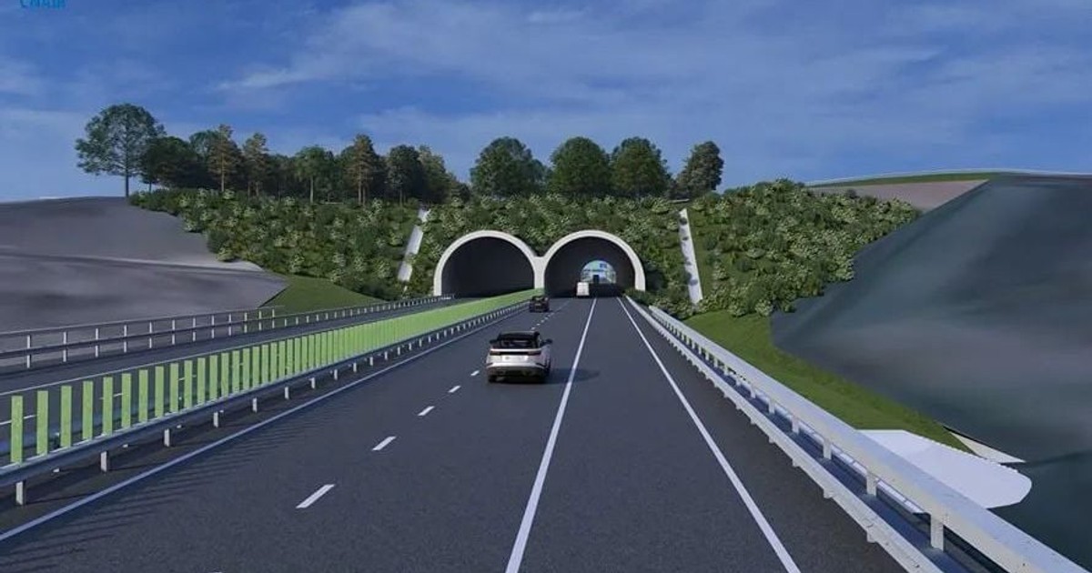 Segment din viitoare autostradă A8, potrivit unei randări realizate la CNAIR